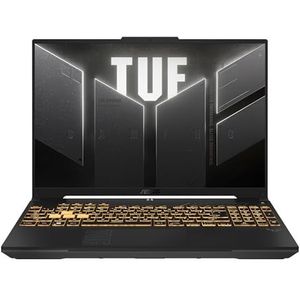 ASUS TUF Gaming FX607JV-N3149 Gaming Laptop 40,6 cm (16 inch), WUXGA 165 Hz, Intel Core i7-13650HX, 32GB RAM, 1TB SSD, NVIDIA RTX 4060 8GB, zonder besturingssysteem, grijs, Spaans QWERTY-toetsenbord