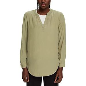 ESPRIT Dames 993EE1F316 blouse, 345/LIGHT kaki, S, 345/light kaki, S