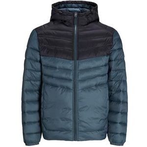 JACK & JONES Jjesprint Puffer Hood Noos bufferjas voor heren, Magical Forest/Detail: black blocking, M