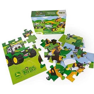 John Deere Vloerpuzzel voor kinderen, extra grote puzzel van 3 x 2 cm, met 36 stukjes, puzzelspel voor kinderen, familiedagen, educatief spel voor jongens en meisjes, geschikt voor kinderen vanaf 3