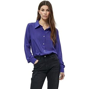 Minus Dames Caty zijden overhemd 2, koningsblauw, 10, Royal Blauw, 36