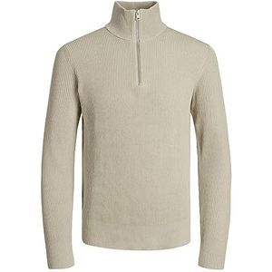 JACK & JONES Jprccperfect Knit Half Zip Sn Gebreide trui voor heren, Island Fossil, M