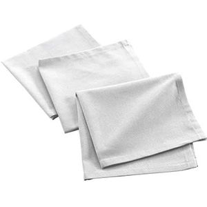 Douceur d'intérieur - Mistral - Servetten - Wit - 40 x 40 cm - Gerecycled Katoen