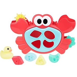 JC Toys - Lots to Play Toys badspeelgoed, krabvorm en 5 accessoires, wandspeelgoed met zuignap, vormsorteerder, uniseks, +18 maanden