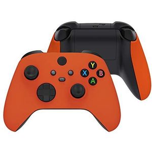eXtremeRate Cover Hoes voor Xbox Series X S Controller, Frontplaat Shell met Grip Handvat Paneel DIY Vervanging voor Xbox Series X S Controller Model 1914(Zonder Controller)-Oranje