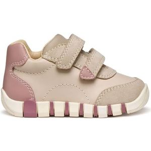 Geox - Iupidoo - Sneakers - Melkachtig Wit en Lichtroze