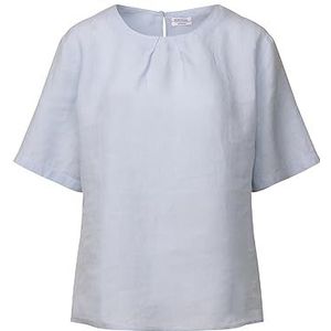 Seidensticker Dames Regular Fit korte mouw Blouse, lichtblauw, 38, lichtblauw, 38
