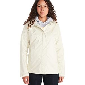 Marmot Dames Wm's PreCip Eco Jacket, Waterdicht regenjack, winddichte regenjas, ademend; opvouwbaar hardshell windjack, ideaal voor fiets- en wandeltochten, Papyrus, XL