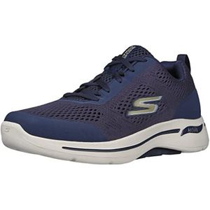 Skechers Go Walk Arch Fit Sneakers voor mannen, marine Goud, 10.5 UK X-Wide