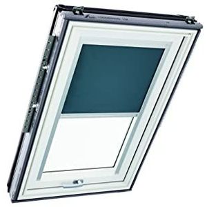 Origineel Roto Verduisterend Rolgordijn ZRV Bijna Volledige Verduistering Geleiderail Zilver Voor Roto Dakraam Serie Designo R6/R8, i8 en Classic 64/84 met Maat 074/160 | 07/16 Donkergrijs