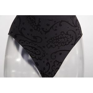 belly cloud Dames korsetslip 6453, paisley, maat 54, grijs (antraciet 004) XXXL, grijs (antraciet 004), 3XL