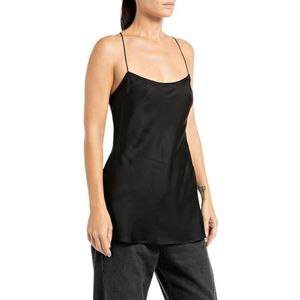 Replay Dames top blouse viscose, 098 Black, S