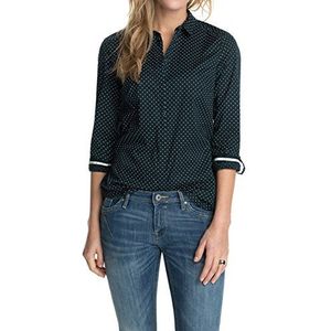 ESPRIT dames Regular Fit blouse met stippenpatroon 104EE1F023