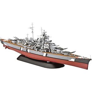 Revell 80-5098 - 05098 - Modelbouw - oorlogsschip Bismarck,Ongelakt.