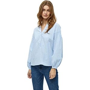 Peppercorn Mandy Blouse met V-hals | Blauwe Blouses voor Dames VK | Lente Dames Tops | Maat XS