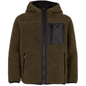 Brandit Kids Teddyfl. Jacket Hood 15Y, Farbe: olive, Größe: 134/140