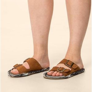 El Naturalista N598 Recyclus, platte sandalen, uniseks, voor volwassenen, leder, 36 EU