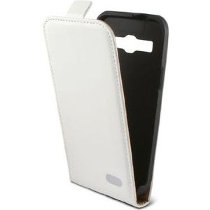 KSIX B8524FU90B Flip Up Case voor Samsung Galaxy Core Plus wit