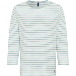 Style Bonnie gestreept shirt met halve mouwen, Frosted Mint, 38