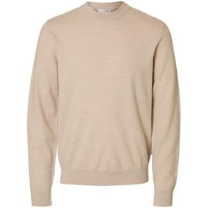 Selected - Relaxed Fit - Gebreide Trui - 100% Merinowol - Ronde Hals - Lange Mouwen