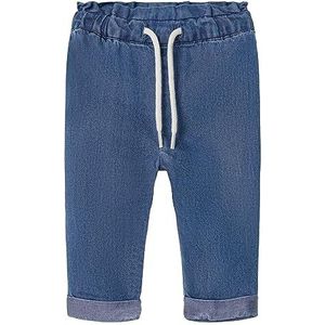 Bestseller A/S NBFBELLA Baby-meisje baggy R jeans 4556-HI NOOS jeansbroek, medium blue denim, 74, Medium Blue Denim, 74 cm