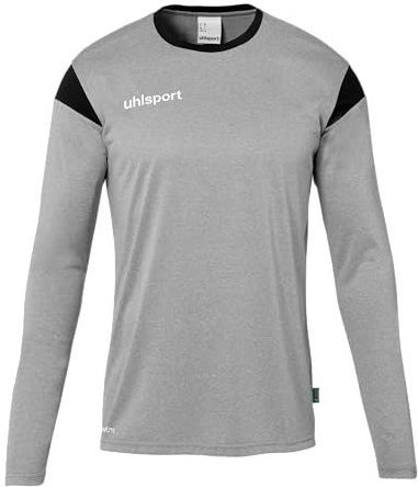 Uhlsport - Squad 27 - Voetbalshirt - Grijs / Zwart - Lange Mouw - Kinderen
