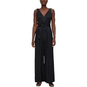 s.Oliver BLACK LABEL Elegante overall van linnenmix, Zwart 9999, 38
