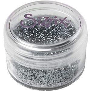 Sizzix Biologisch afbreekbare fijne glitter 663872, Earl Grey, zilver, eenheidsmaat