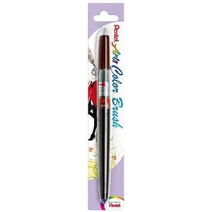 Pentel XGFL-141X - Colour Brush, unieke penseelstift gevuld met aquarelinkt, sepia, 1 stuk