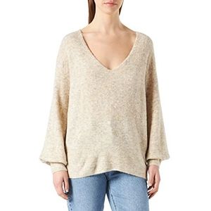 Cream Crmerle V-hals pullover cardigan sweater dames, Zand, M