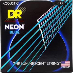 DR String NBA-11 Neon Blue snaren voor akoestische gitaar