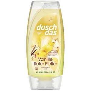 Duschdas Douchegel vanille & rode peper douchebad met Fresh Energy-geurformule zorgt voor een verfrissende start van de dag 225 ml
