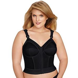 Exquisite Form womens Exquisite Form Fully Women's Front Close Longline Posture #5107530 Bra, Black, 40C US