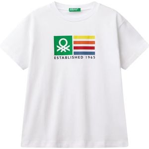 United Colors of Benetton T-shirt, Wit, 130