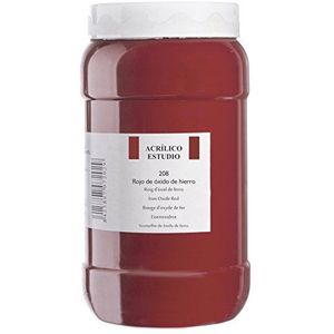 Lienzos Levante 0120524208 - Studio acrylverf, 1.000 ml container, kleur 208 eixenoxiderood
