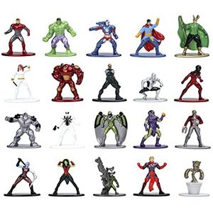 Jada Toys 253225017 - Marvel Gift Pack verzamelset met 20 figuren, 4 cm + 8 jaar