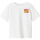 Name It - Nkmadriel Marvel Nreg Ss Top - Wit - T-shirt - Korte Mouwen