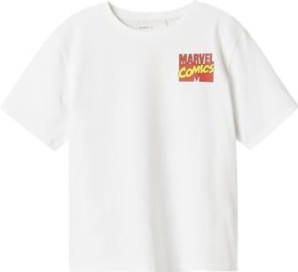 Name It - Nkmadriel Marvel Nreg Ss Top - Wit - T-shirt - Korte Mouwen