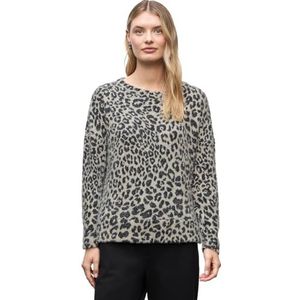 Street One - Pluizig Shirt - Beige - Dames