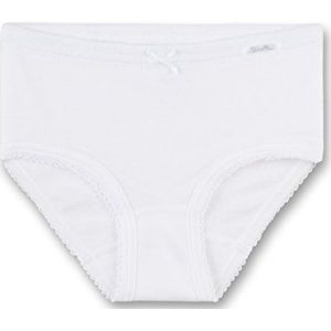 Sanetta Meisje Hipslip Girl Pant onderbroek Uni Cotton 104-140 - Wit, wit (10), 104 cm