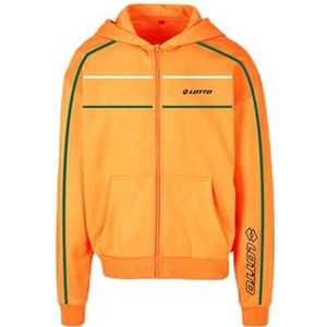 AMERICAN COLLEGE USA Lotto Sweatshirt met capuchon, kleur sportkleding voor jongens, Oranje, 10 Jaar