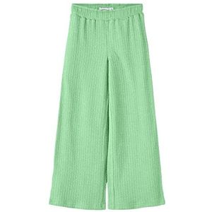 NAME IT Nkffernille Brede broek voor meisjes, Green Ash, 116 cm
