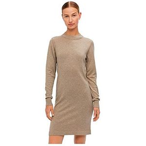 Object Objthess L/S Knit Dress Noos Jurk voor dames, Fossil/Detail:melange, XL