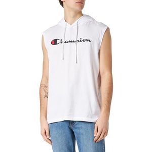 Champion Legacy Icons Hooded S/L Tank Top met capuchon, wit, M SS24, Wit, M