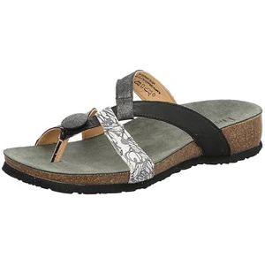 Think Julia duurzame teenslippers voor dames, zwart/combi 0040, 43 EU, zwart combi 0040, 43 EU