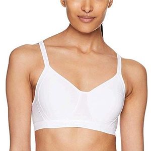 Hanes X-Temp Mesh voor dames, volledige dekking, verkoelend draadloos converteerbaar, comfortabele draadloze T-shirtbeha, Wit, XL