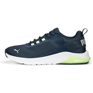 PUMA Electron E Sneaker voor heren, Dark Night Cool Lichtgrijs Snel Geel, 40.5 EU