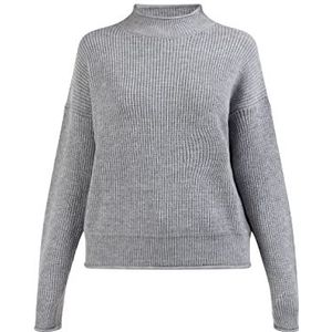 baradello Gebreide damestrui Turtleneck 39425069-BA01, grijs melange, XS/S, grijs melange, XS/S