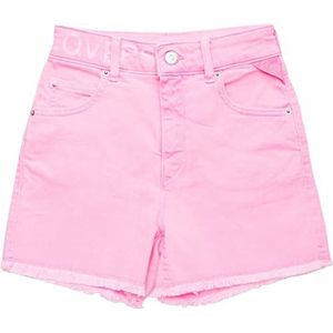 Replay Jerin Sgort Jeans voor meisjes, met stretch, 464 Pink Fluo, 14 Jaren