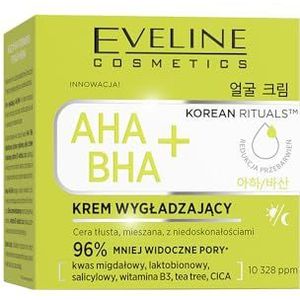 Eveline Cosmetics Korean Rituals Korean Rituals gladmakende gezichtscrème AHA/BHA+ – vermindert onzuiverheden, maakt pigmentvlekken lichter en reguleert sebumproductie
